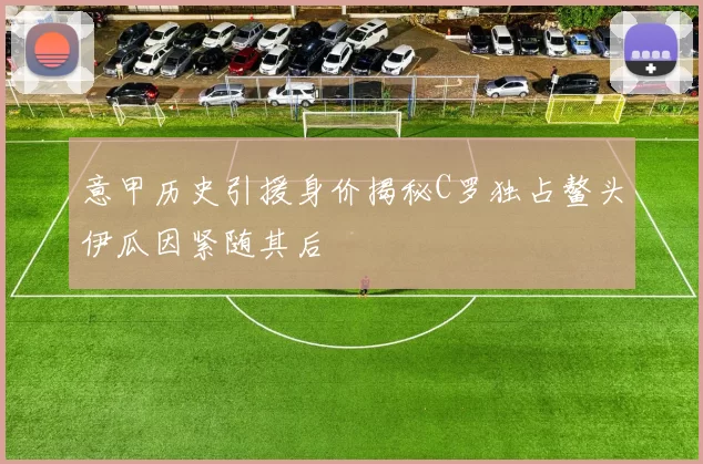 意甲历史引援身价揭秘C罗独占鳌头伊瓜因紧随其后